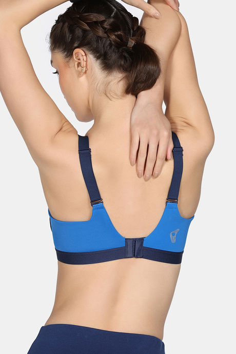 Zelocity High Impact Quick Dry Padded Sports Bra - Naval Academy — image 3